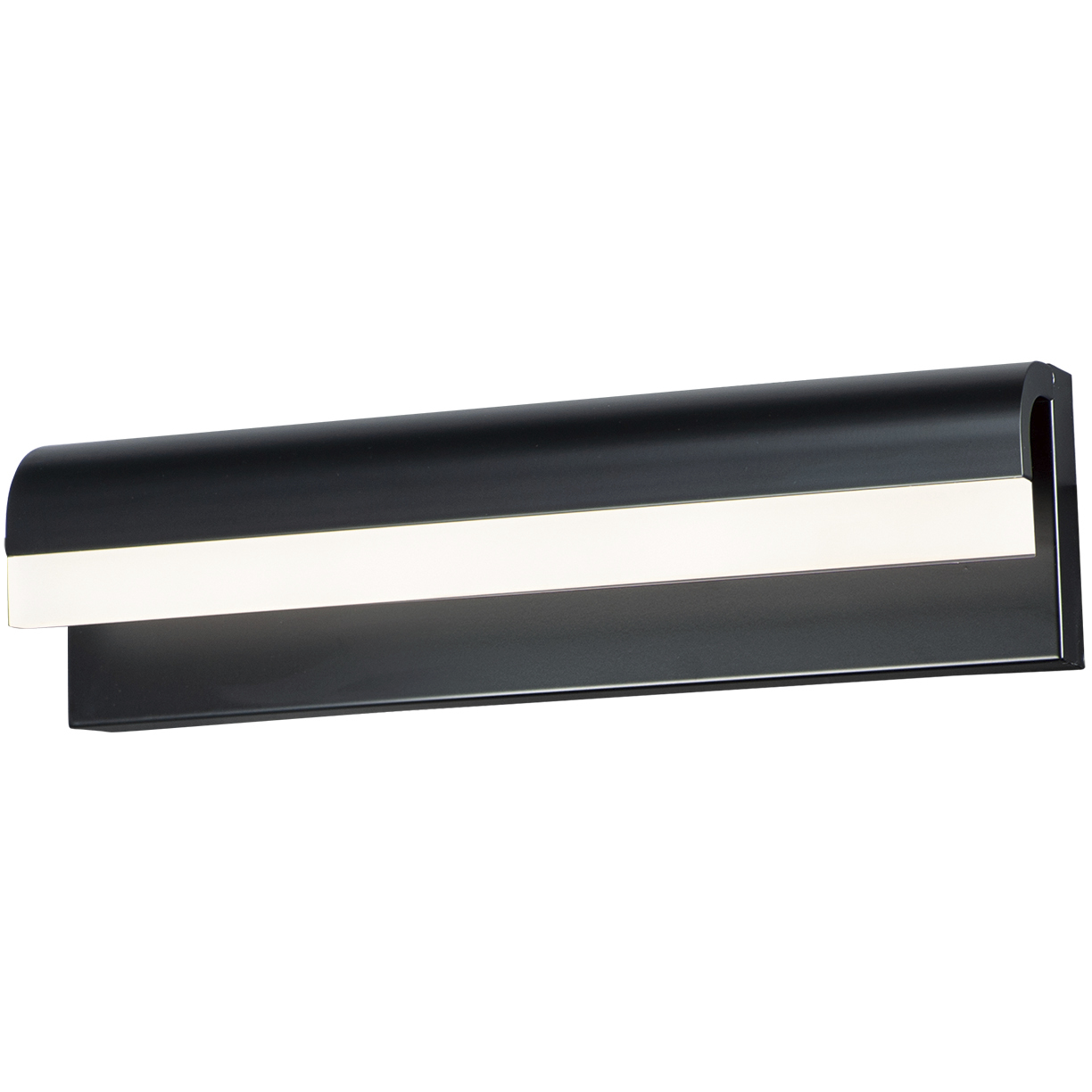 Waterfall LED 18 inch Black Bath Vanity Wall Light