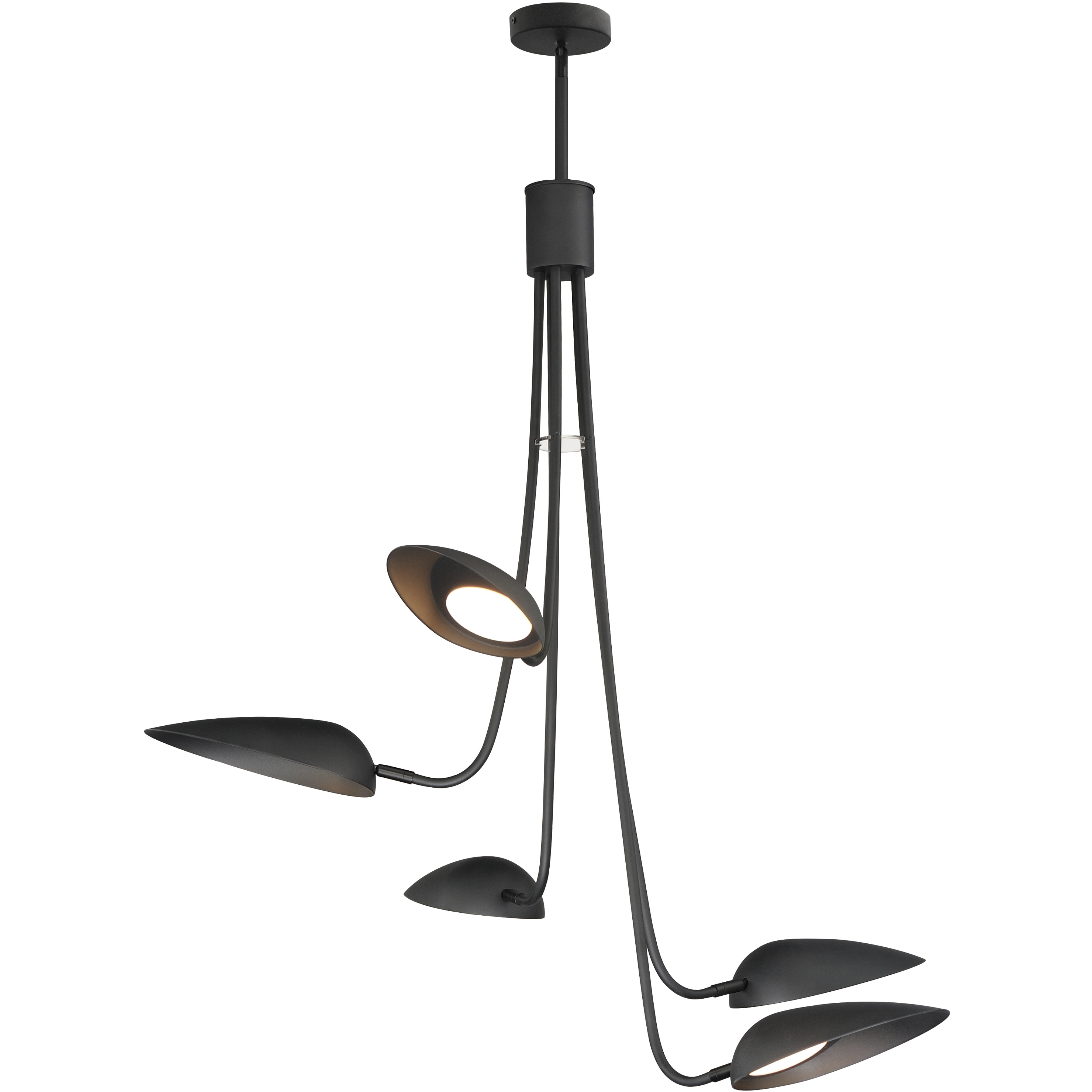 Marsh LED 43 inch Black Multi-Light Pendant Ceiling Light