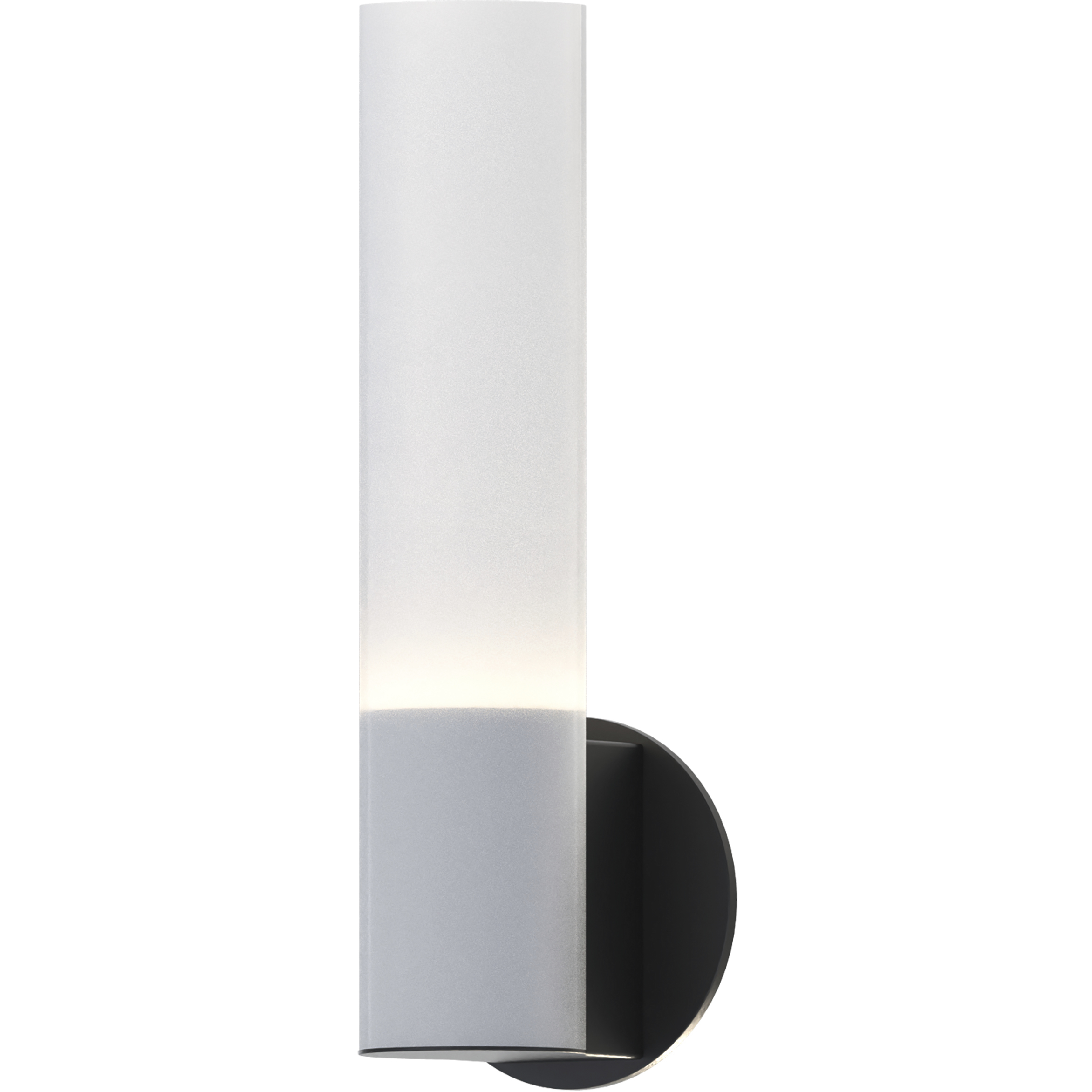 Highball LED 5 inch Black ADA Wall Sconce Wall Light in Translucent Frost
