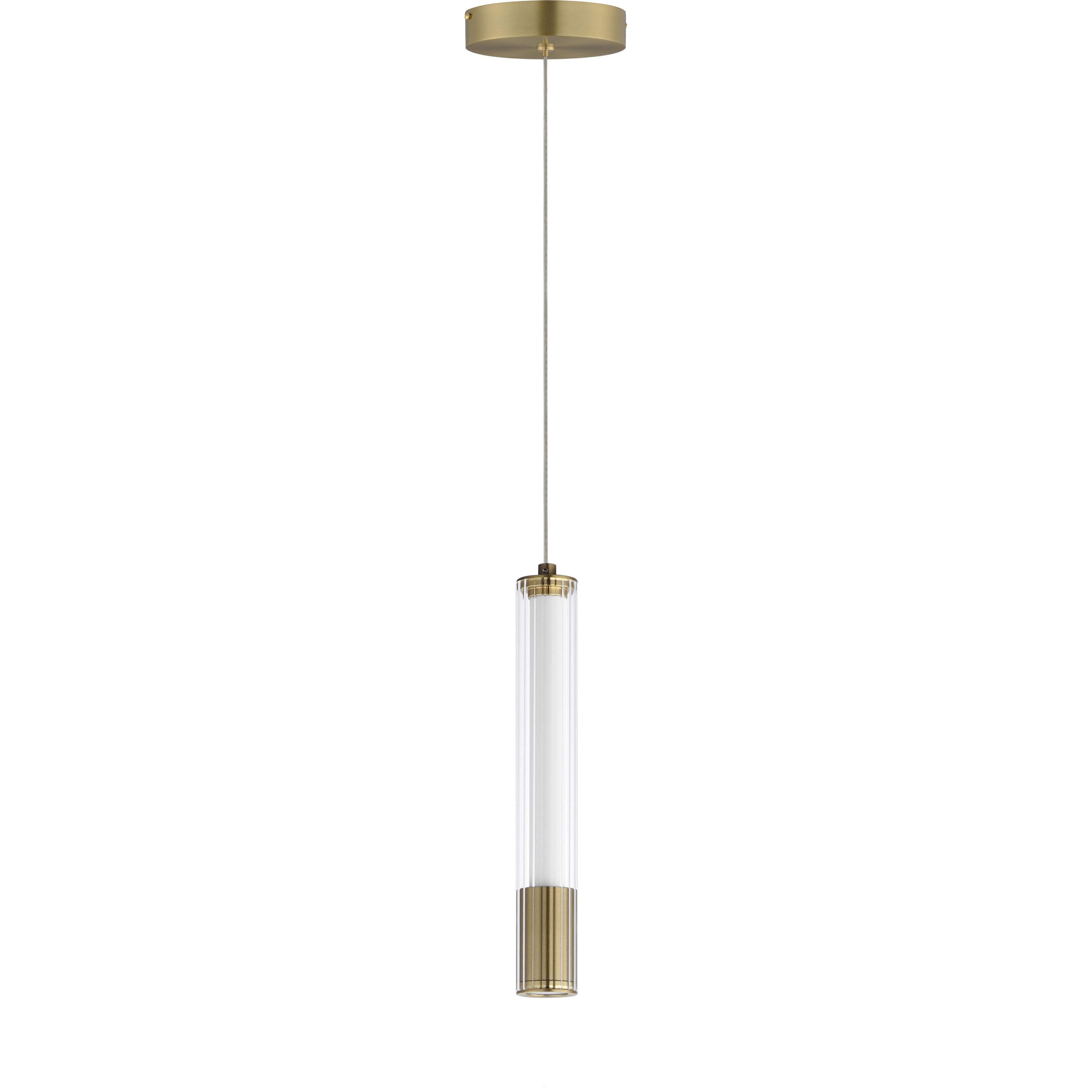 Cortex LED 1.5 inch Natural Aged Brass Single Pendant Ceiling Light