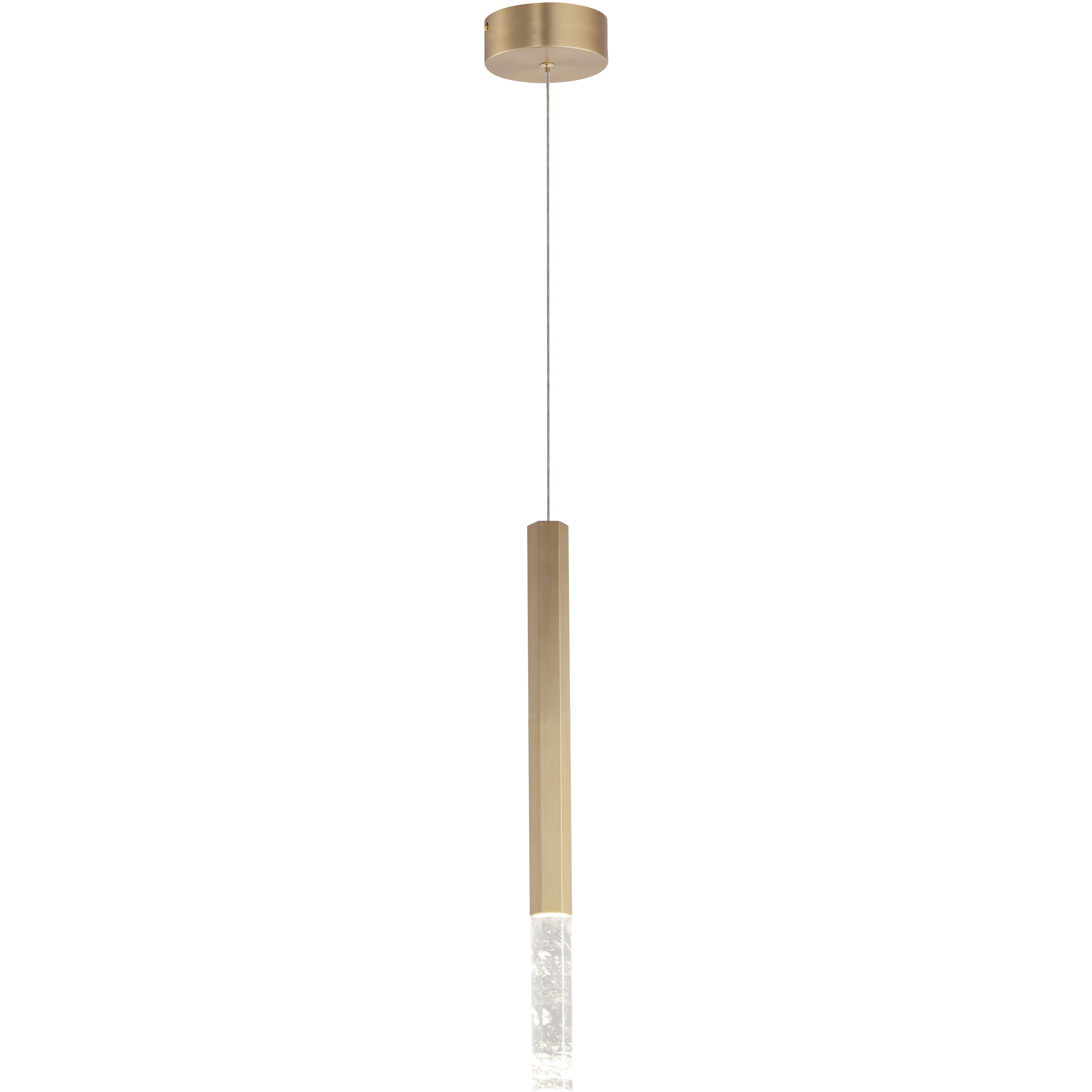 Diaphane LED 1.5 inch Gold Single Pendant Ceiling Light