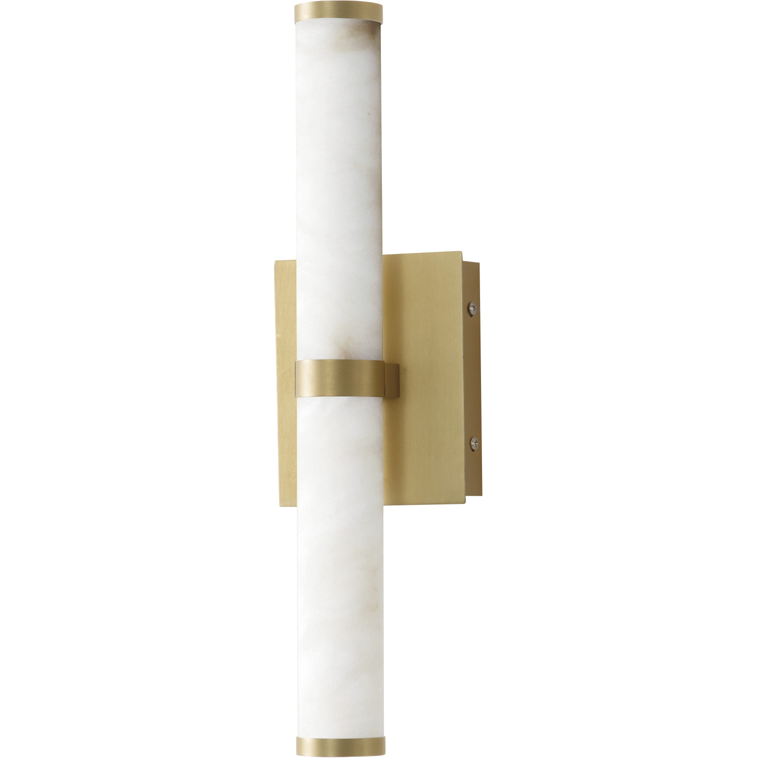 Aragon LED 5 inch White Alabaster and Gold ADA Wall Sconce Wall Light