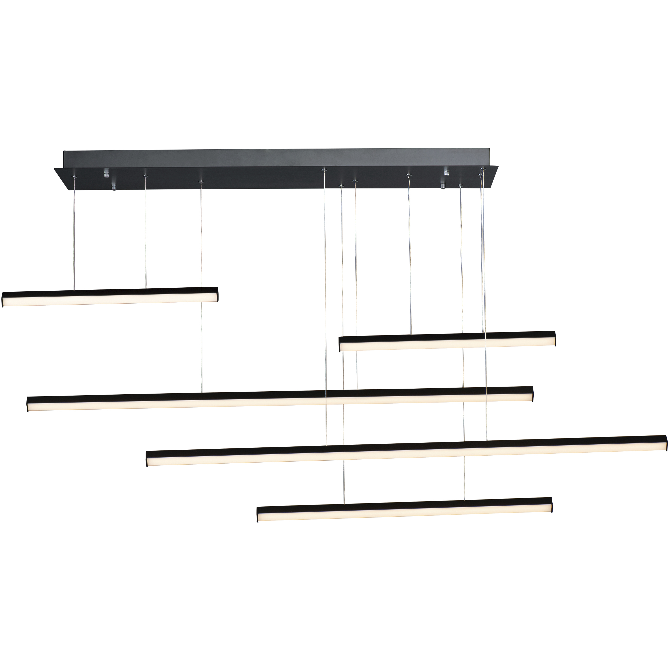 Hover LED 61 inch Black Multi-Light Pendant Ceiling Light