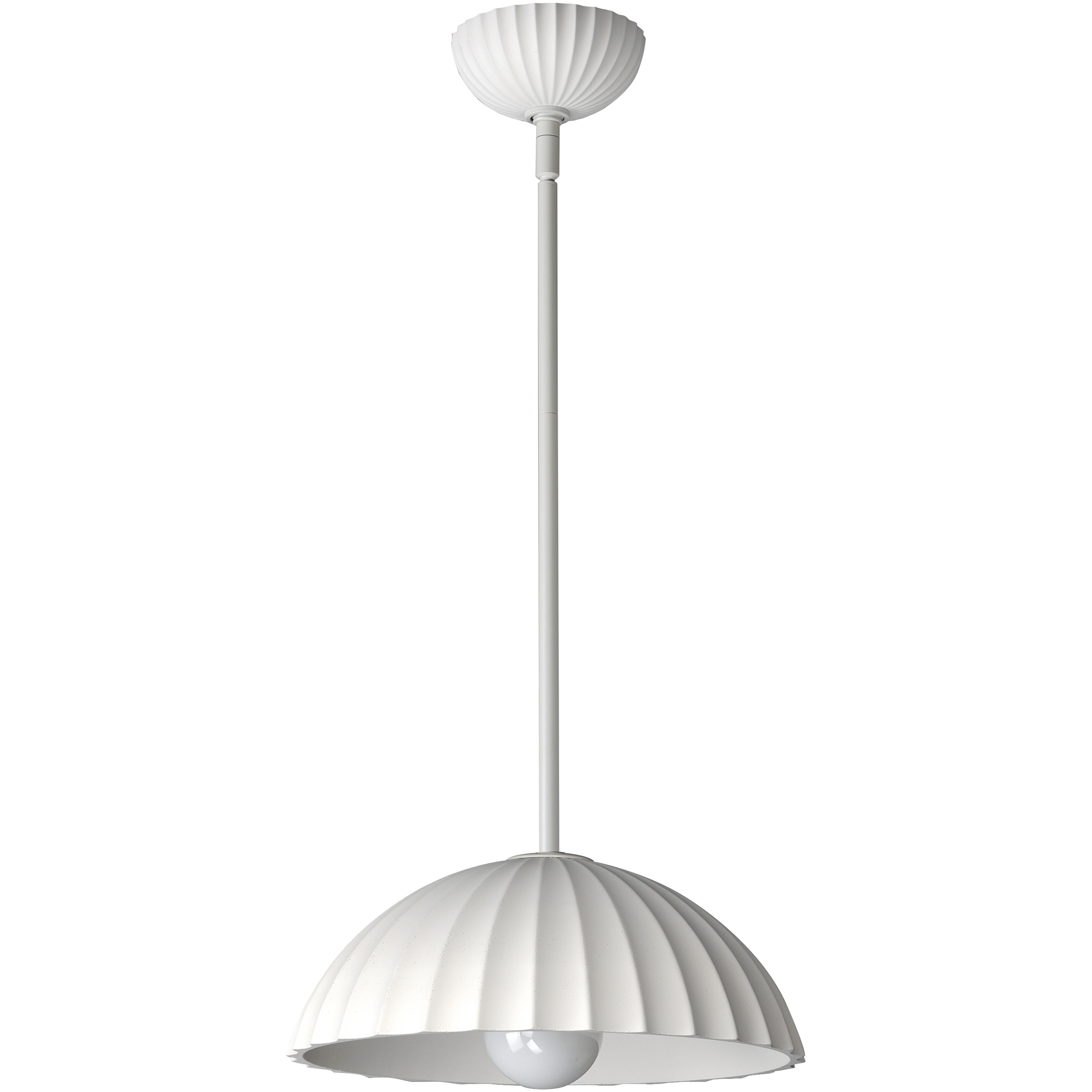 Basilica LED 13.75 inch Chaulk White Single Pendant Ceiling Light