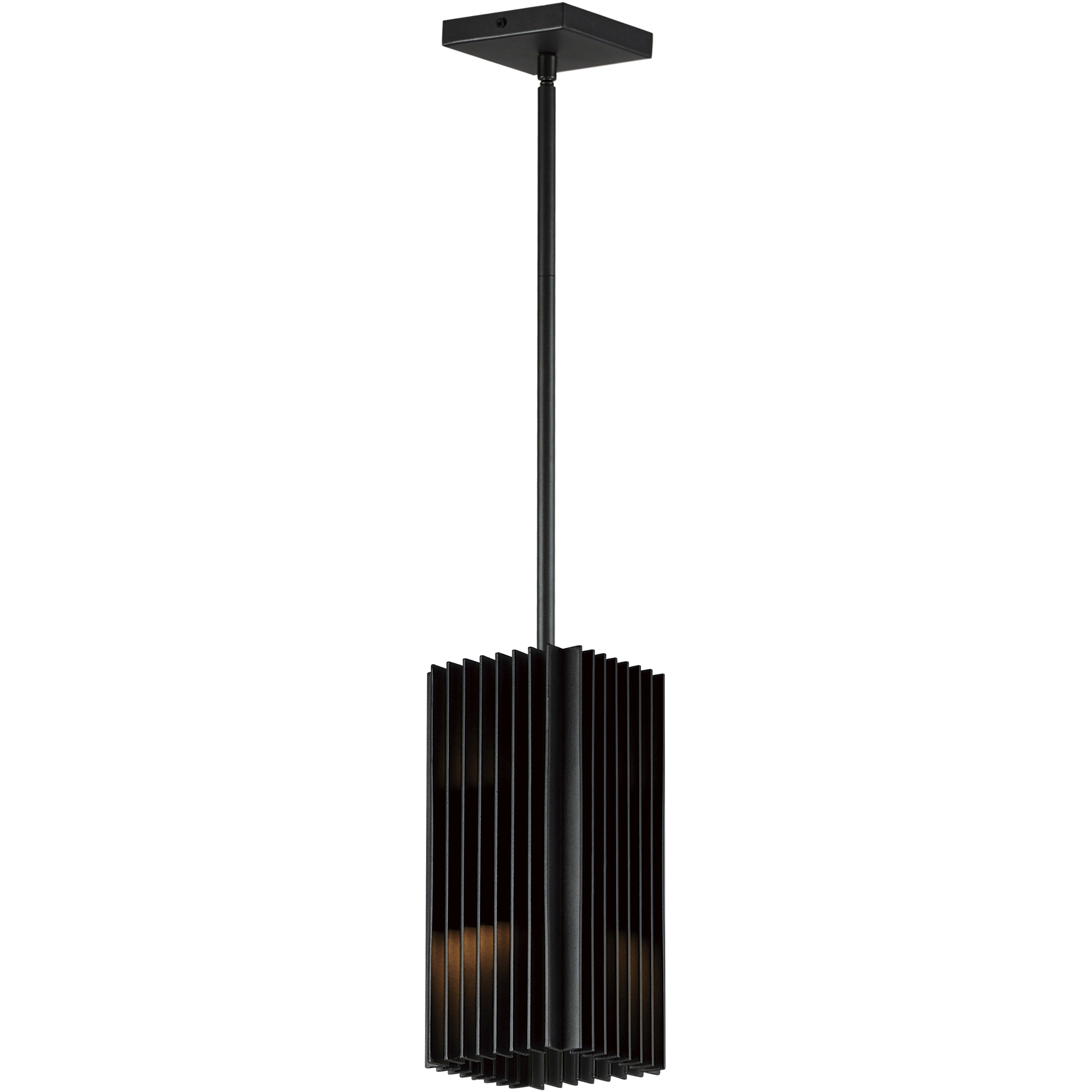 Rampart LED 5.5 inch Black Outdoor Pendant
