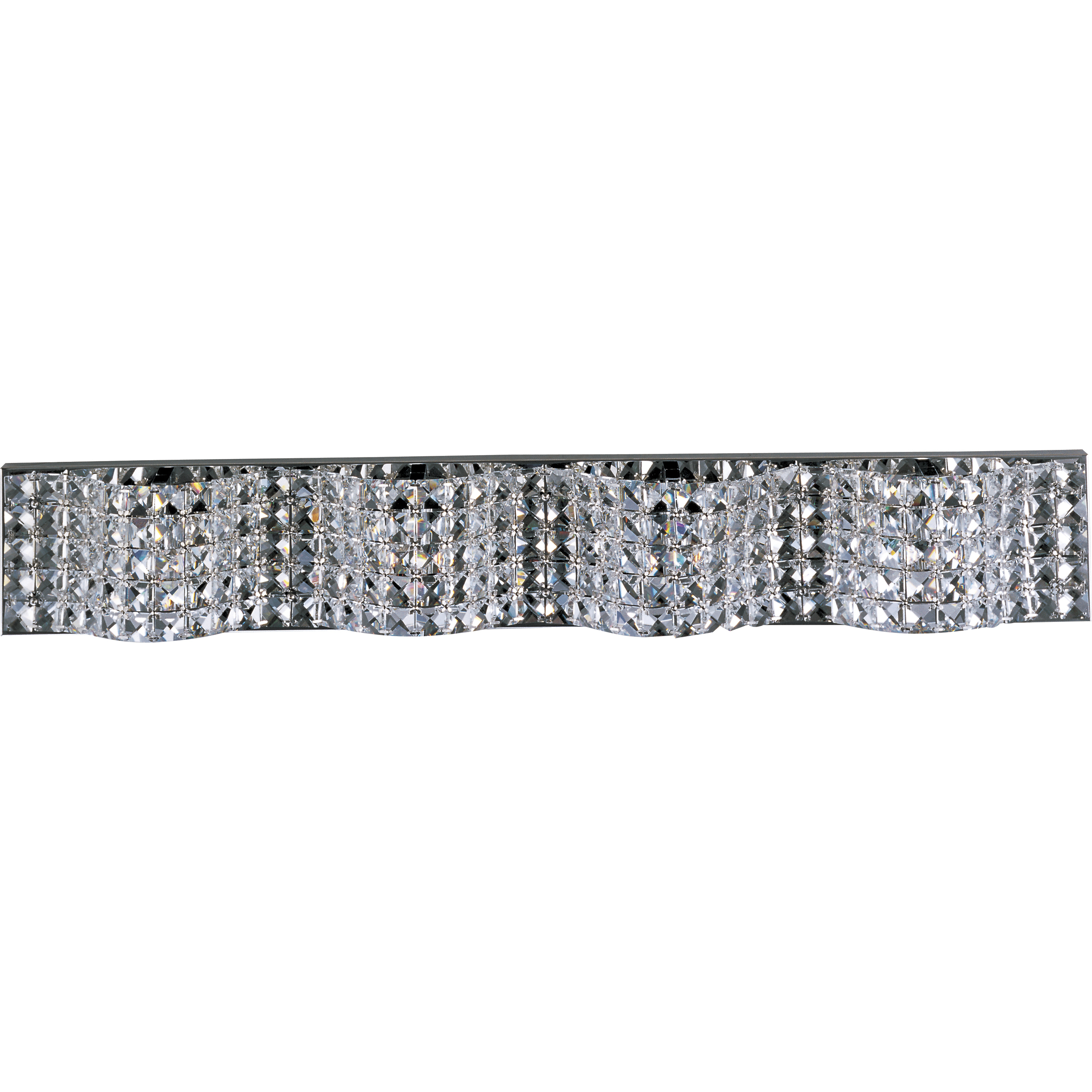 Wave 4 Light 34 inch Polished Chrome Bath Vanity Wall Light