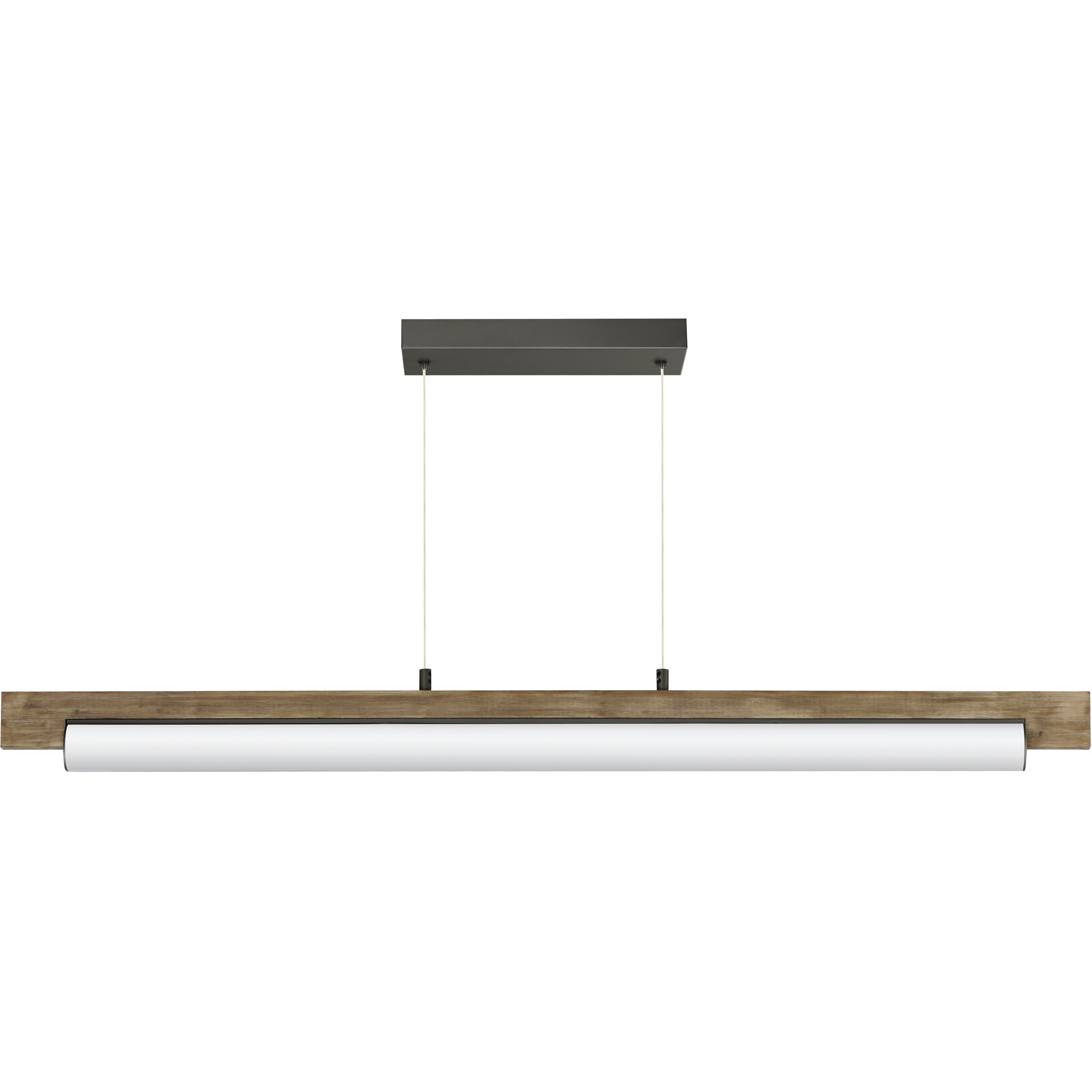Joist LED 45.25 inch Driftwood and Charcoal Linear Pendant Ceiling Light