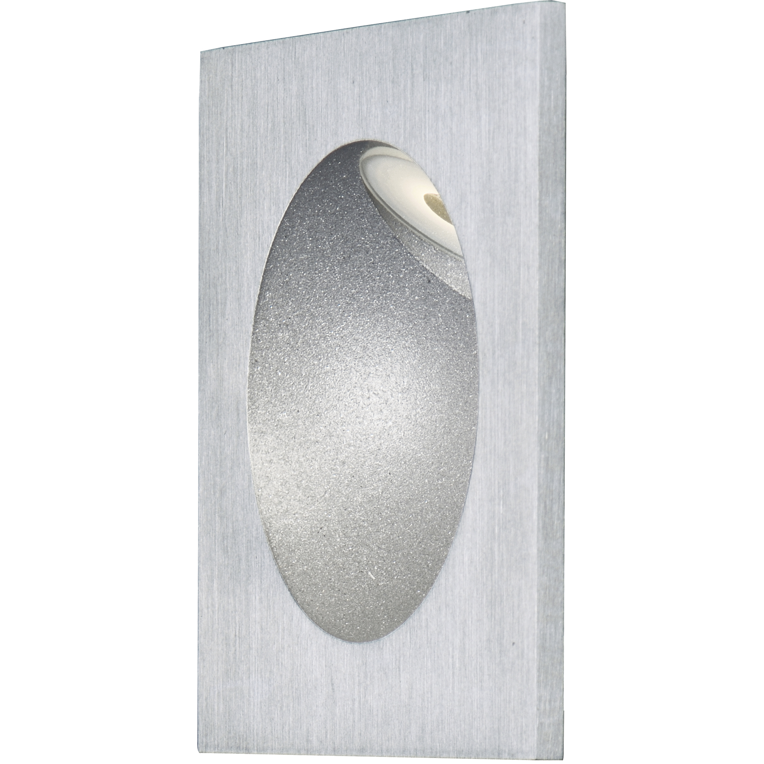 Alumilux Step Light LED 3.25 inch Satin Aluminum Outdoor Wall Mount