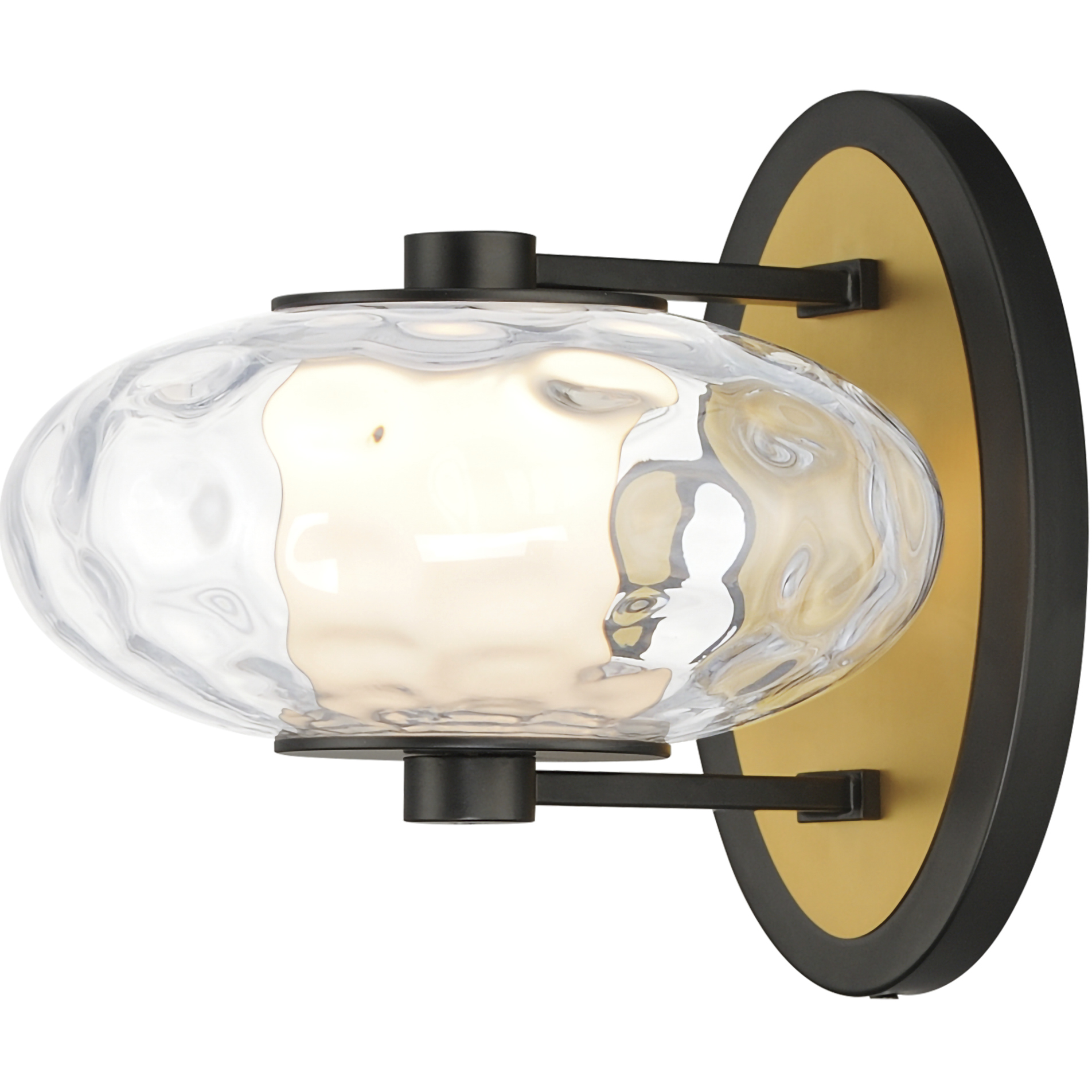 ET2 E2403024BKNAB Amulet LED 8.5 inch Black and Natural Aged Brass