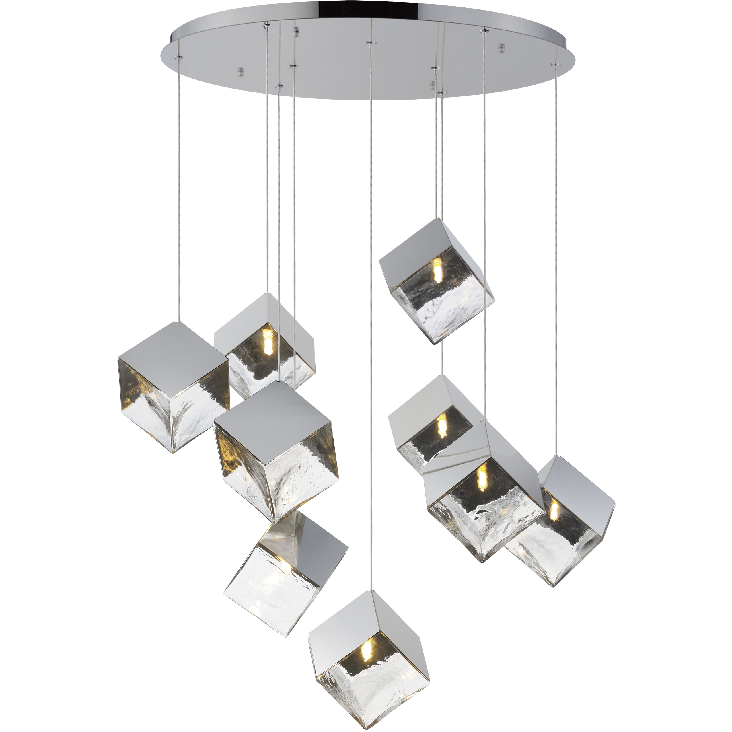 Ice cube light fitting top