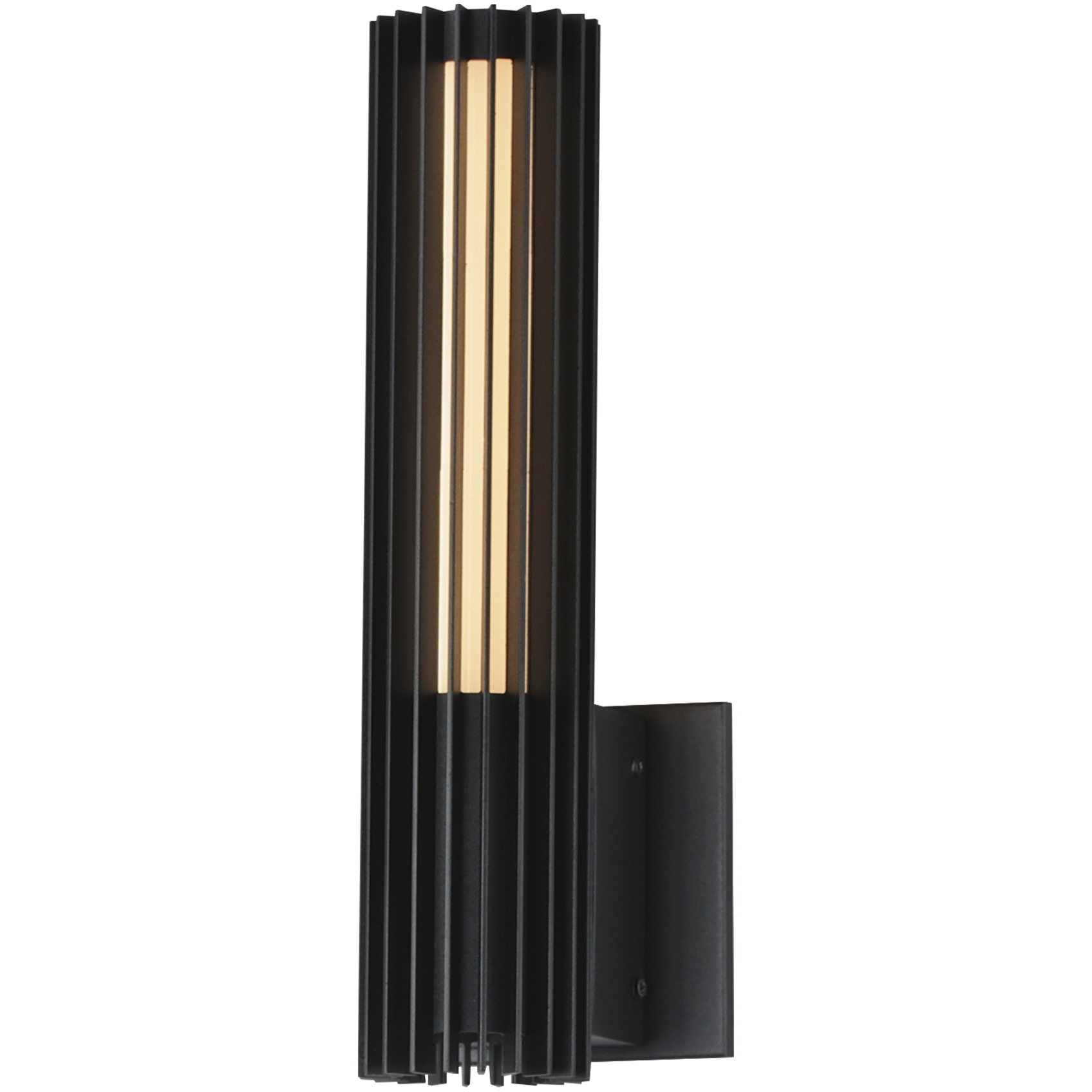 Citadel LED 15 inch Black Outdoor Wall Mount
