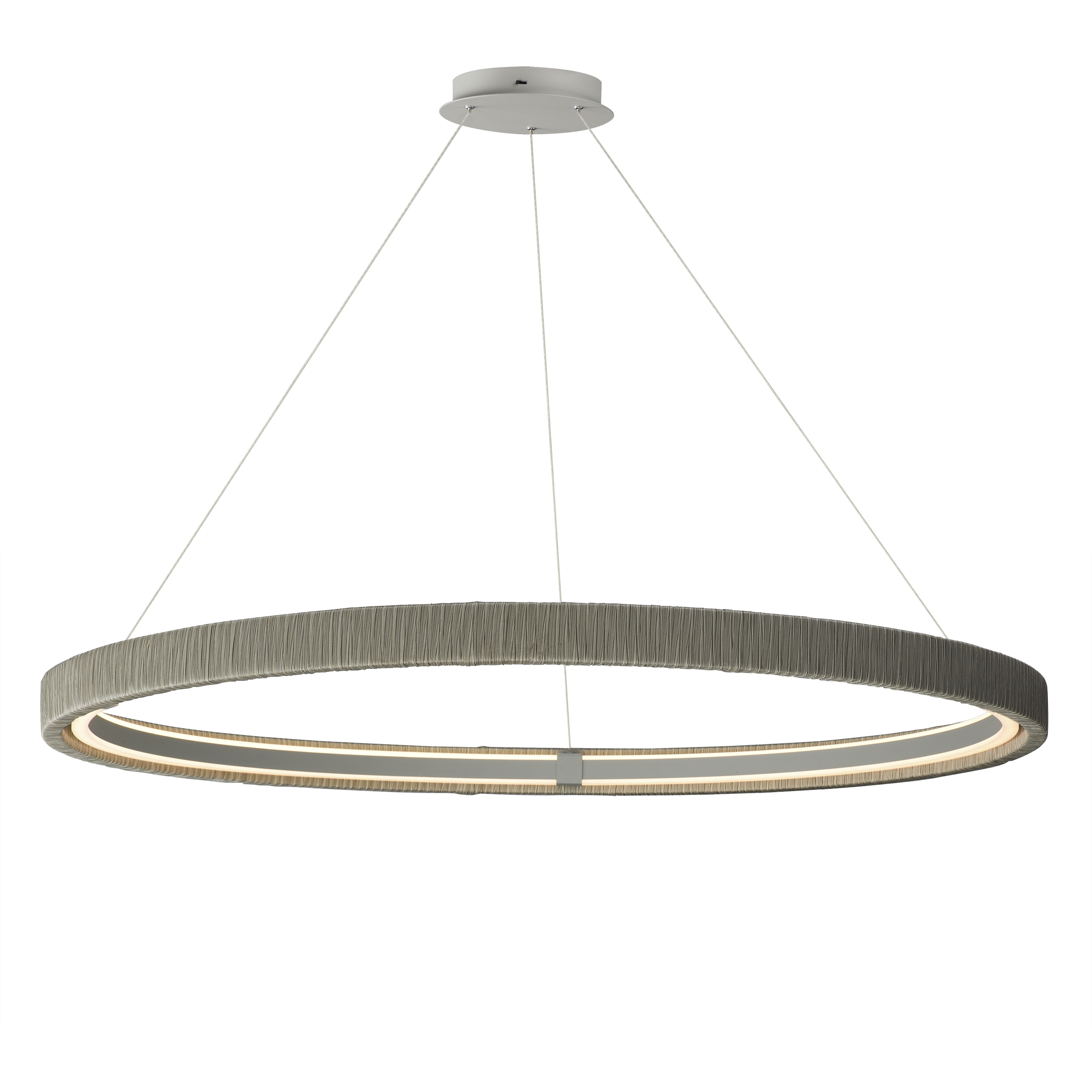 Kaia LED 48.25 inch Gray Ring Pendant Ceiling Light