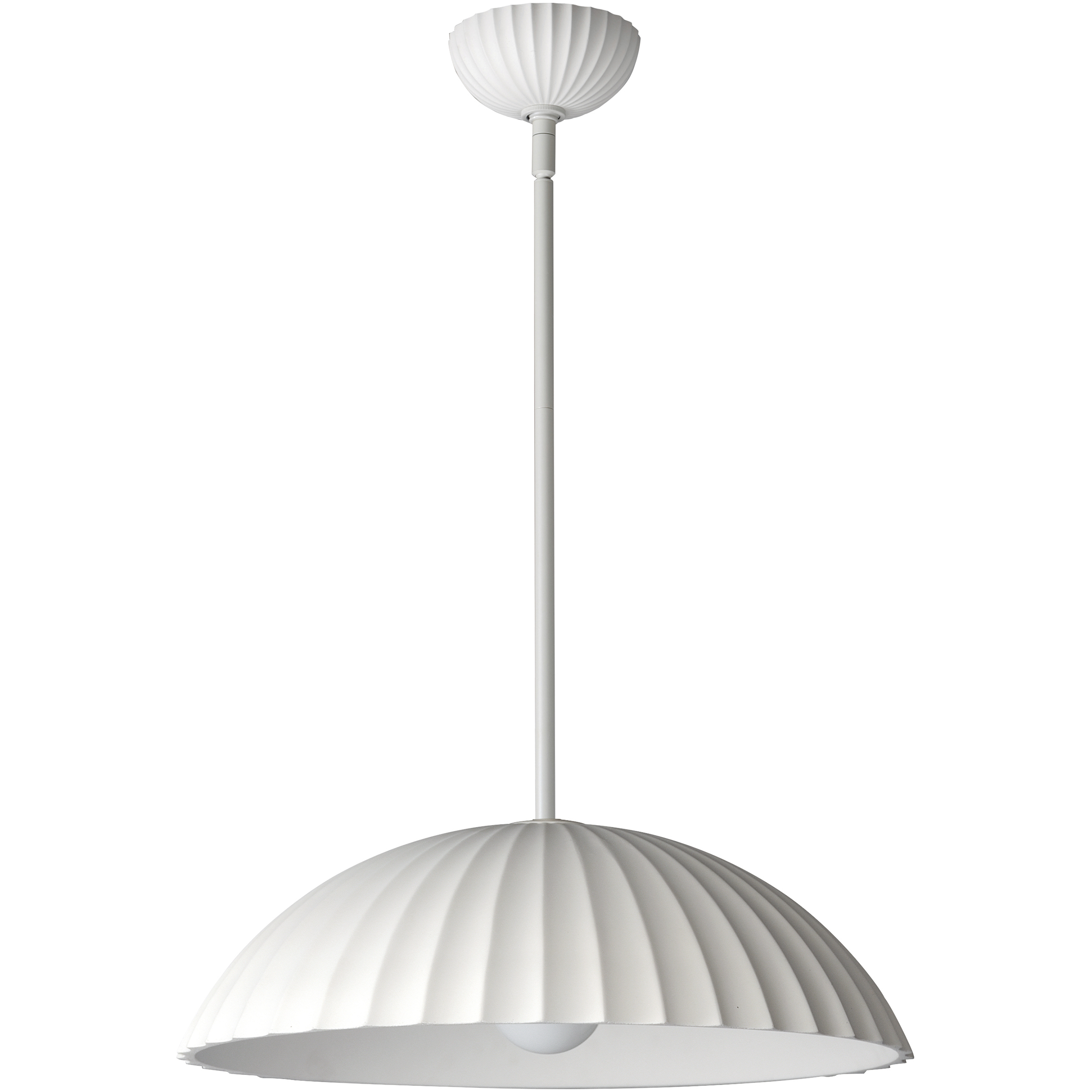 Basilica LED 19.5 inch Chaulk White Single Pendant Ceiling Light