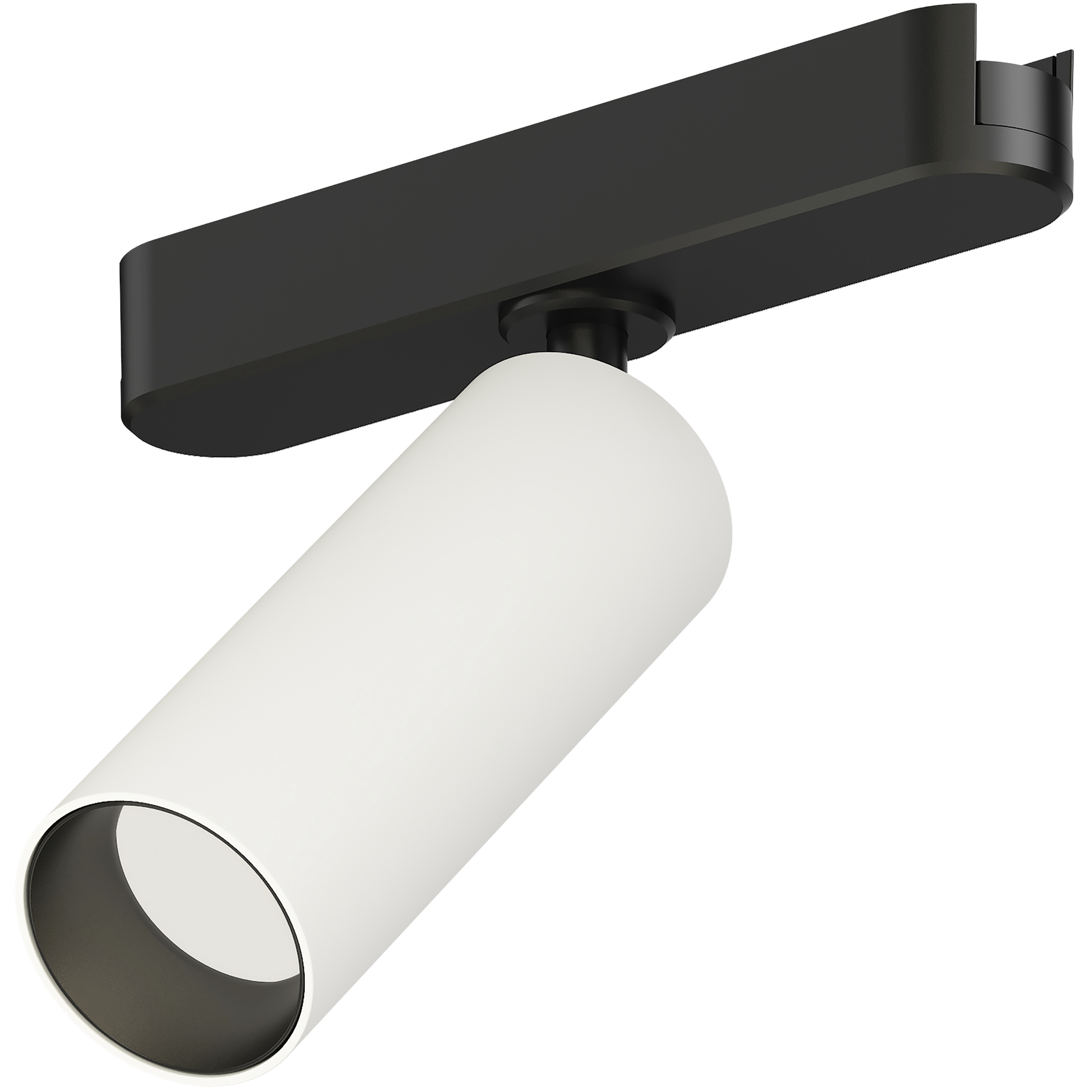 Continuum 1 Light 120-277 White and Black Track Light Ceiling Light in White/Black