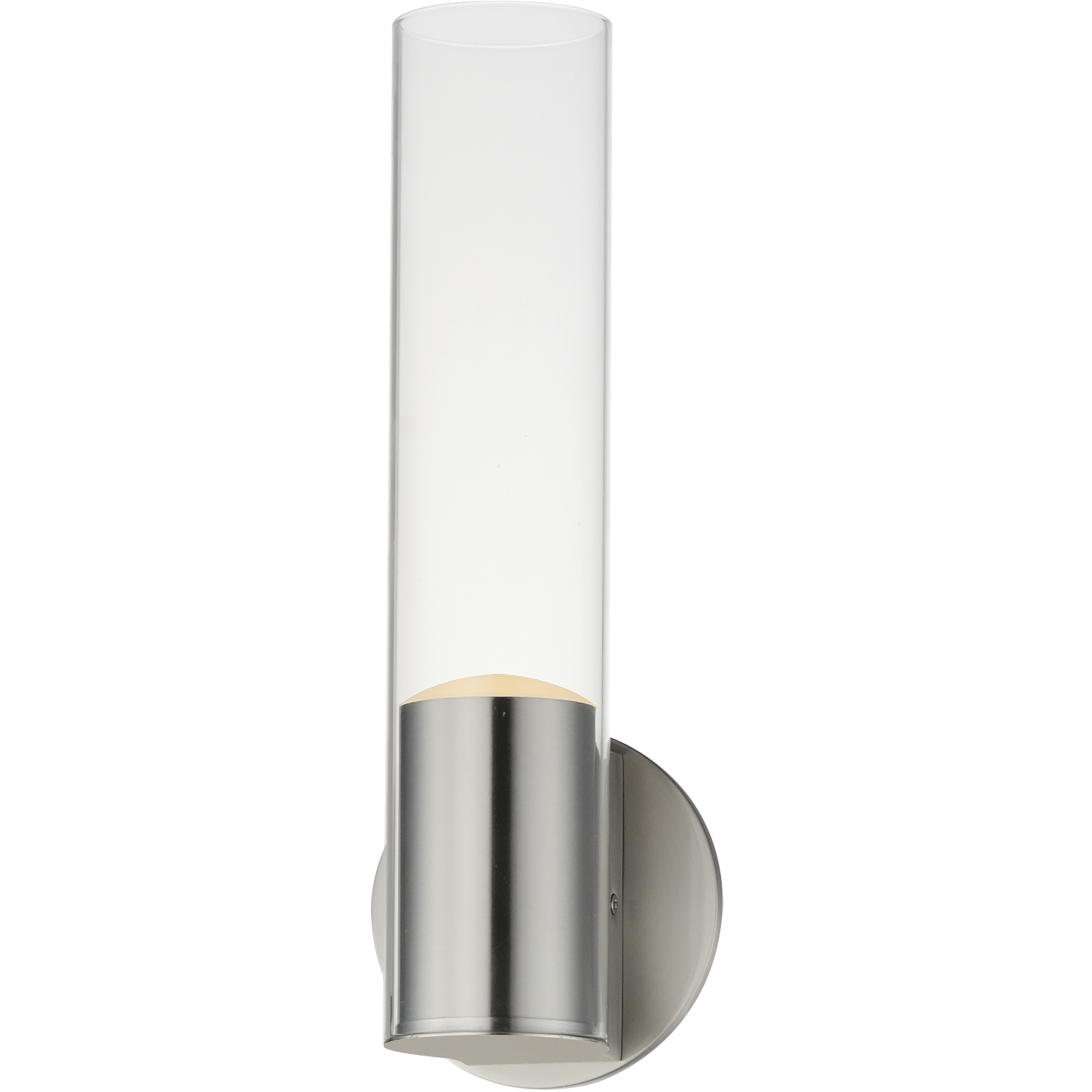 Highball 1 Light 5 inch Satin Nickel ADA Wall Sconce Wall Light in Clear